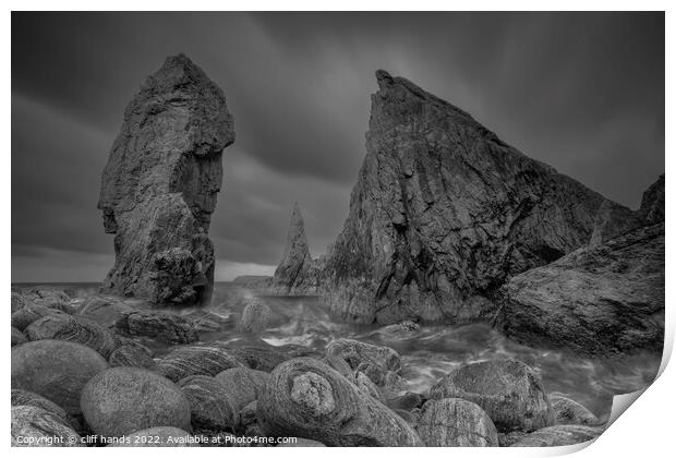 Mangersta sea stacks Print by Scotland's Scenery