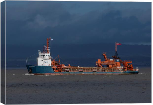 Arco Dart dredger heading out to sea Canvas Print by Rory Hailes