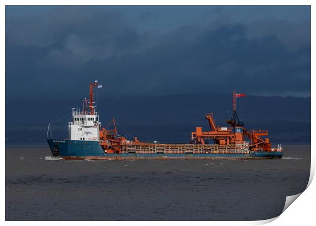 Arco Dart dredger heading out to sea Print by Rory Hailes