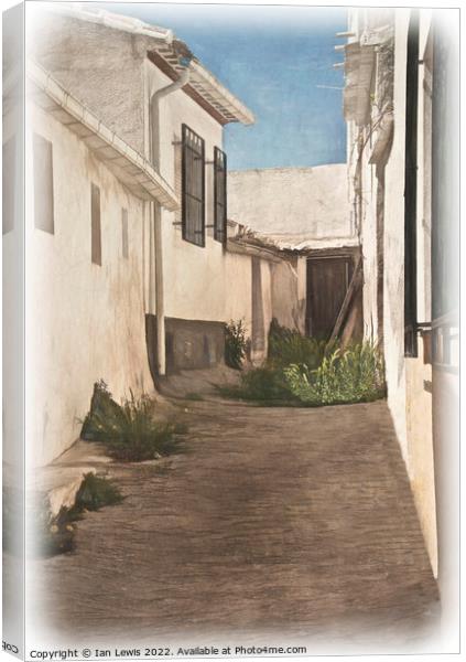 An Alleyway in Vélez Blanco Canvas Print by Ian Lewis