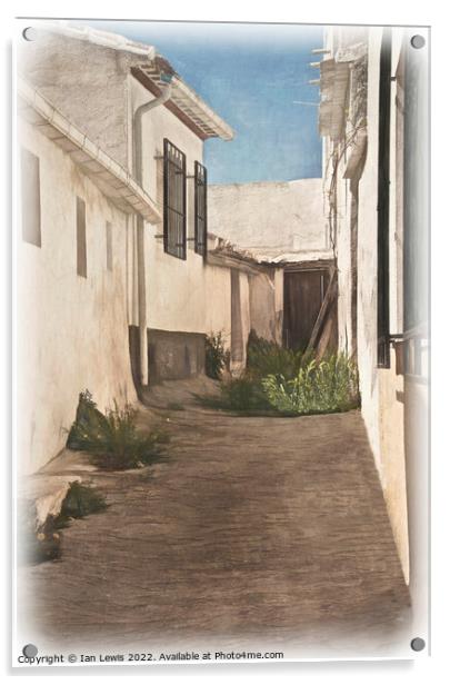 An Alleyway in Vélez Blanco Acrylic by Ian Lewis