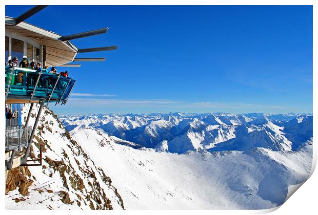 Hochgurgl Obergurgl Tirol Austrian Alps Austria Print by Andy Evans Photos