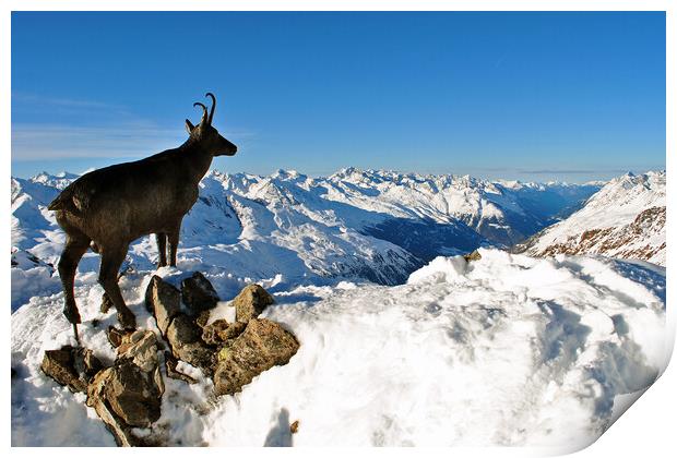 Hochgurgl Obergurgl Tirol Austrian Alps Austria Print by Andy Evans Photos