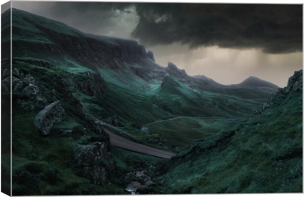 Quiraing - the Isle of Skye Canvas Print by Jadwiga Piasecka
