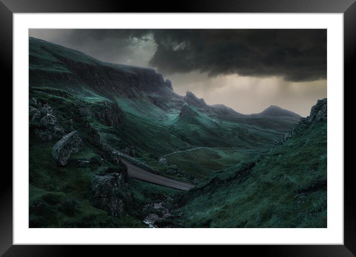 Quiraing - the Isle of Skye Framed Mounted Print by Jadwiga Piasecka