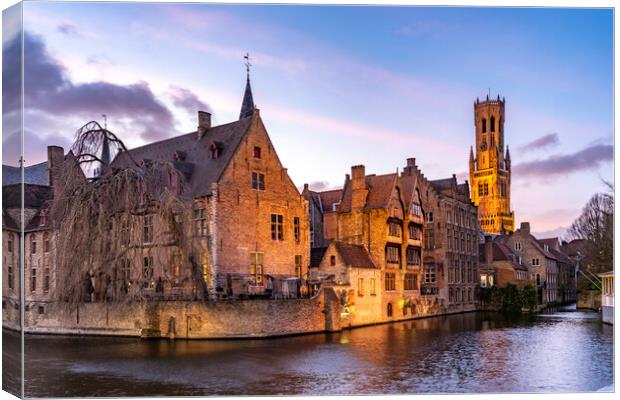 Bruges, Belgium Canvas Print by peter schickert