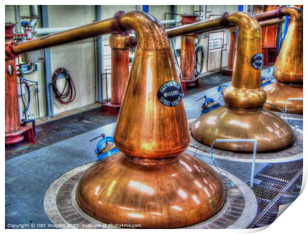 Glenfiddich Distillery Dufftown Speyside Scotland  Print by OBT imaging