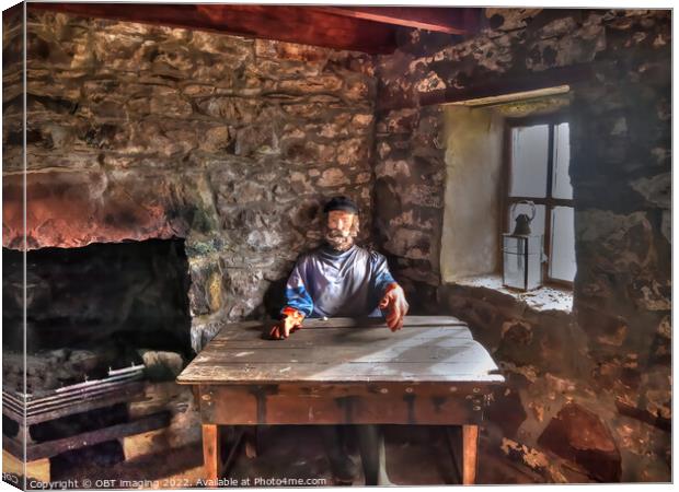 The Fisherman's Table In The Bothy Canvas Print by OBT imaging