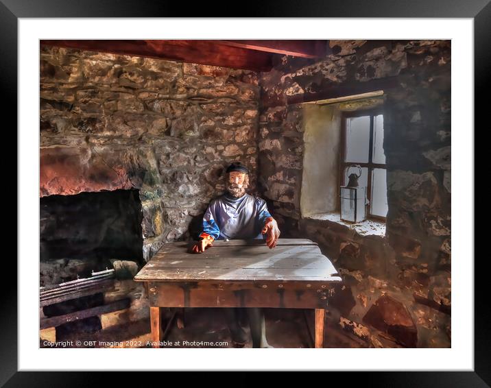 The Fisherman's Table In The Bothy Framed Mounted Print by OBT imaging