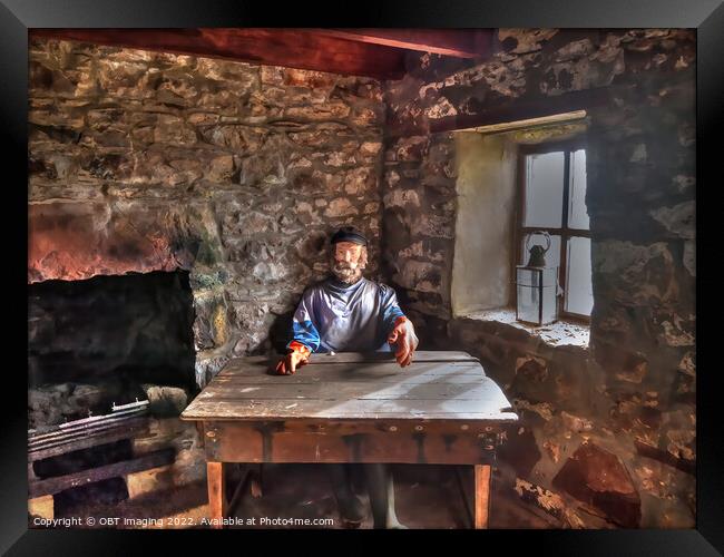 The Fisherman's Table In The Bothy Framed Print by OBT imaging