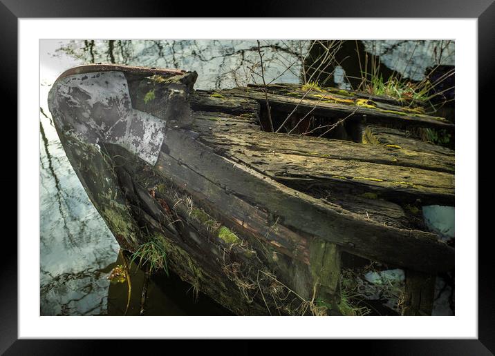 The once proud oaken barge. Framed Mounted Print by Steve Taylor