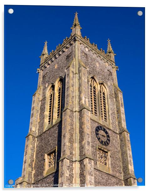 Cromer Parish Church in Cromer, Norfolk Acrylic by Chris Dorney