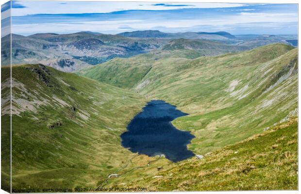 Hayeswater in the Lake District Canvas Print by Keith Douglas