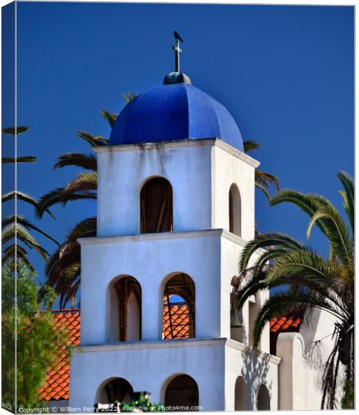 Immaculate Conception Church Old San Diego Town California Canvas Print by William Perry