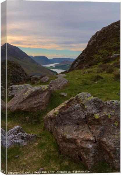 Buttermere View Canvas Print by CHRIS BARNARD