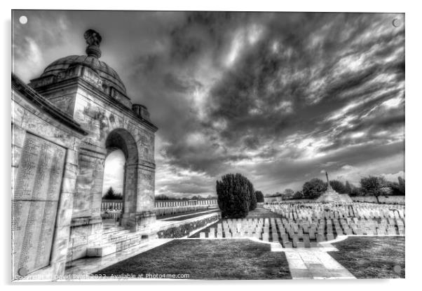 Tyne Cot Military Cemetery    Acrylic by David Pyatt