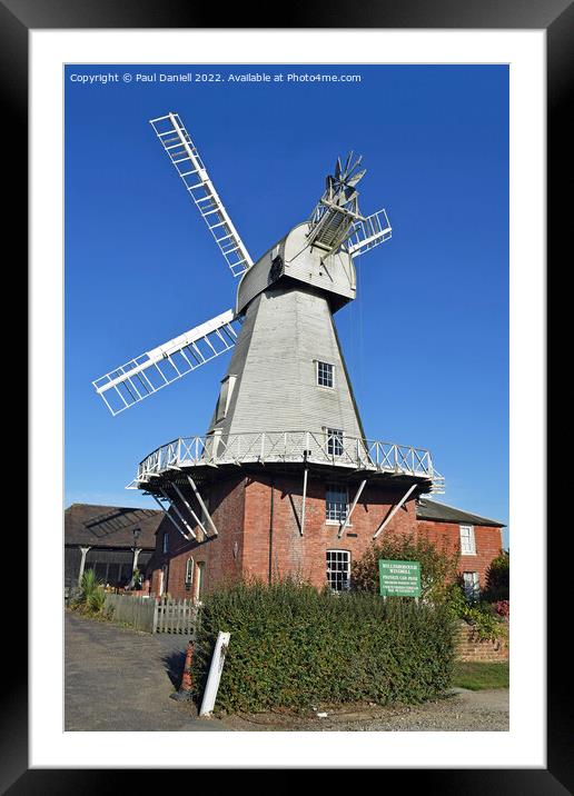 Willesborough Windmill Framed Mounted Print by Paul Daniell