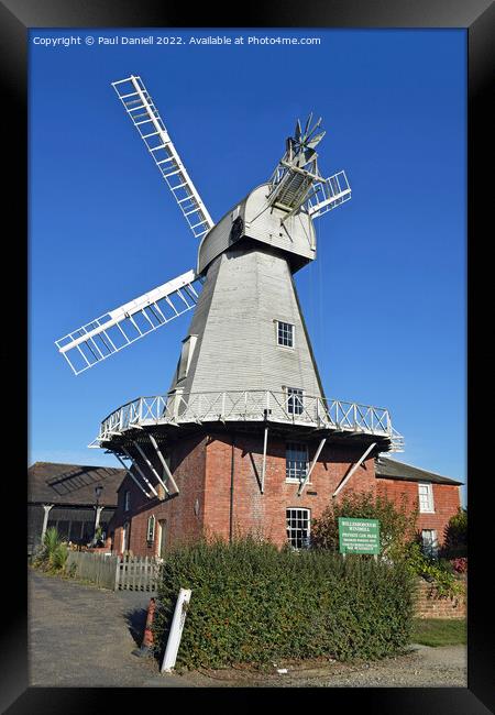 Willesborough Windmill Framed Print by Paul Daniell