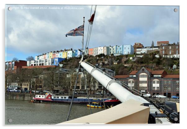 Bristol from the SS Great Britain  Acrylic by Paul Daniell