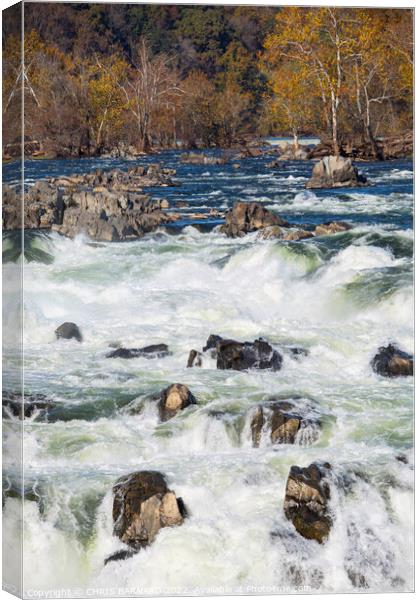 Great Falls Maryland Canvas Print by CHRIS BARNARD