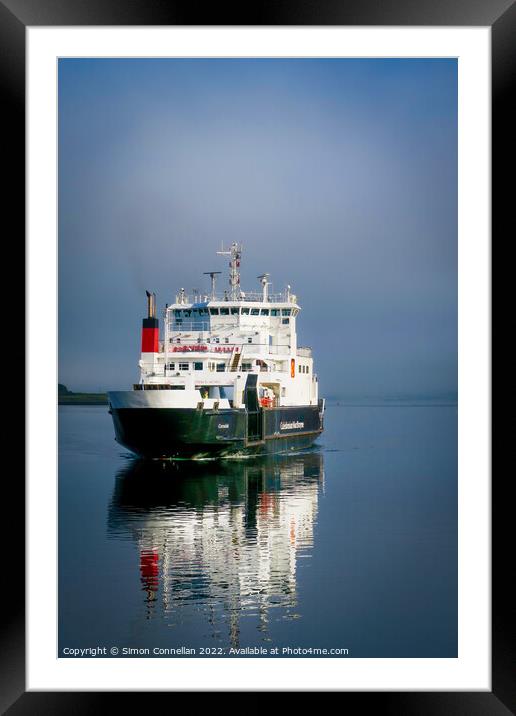 Scottish Ferry Framed Mounted Print by Simon Connellan