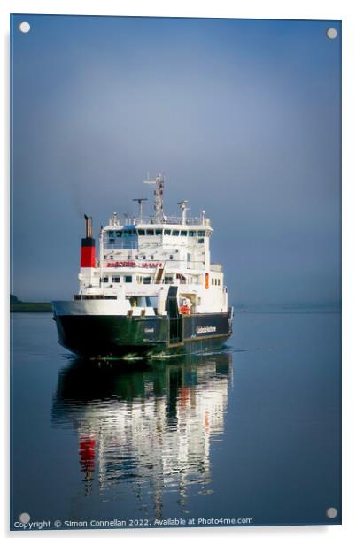 Scottish Ferry Acrylic by Simon Connellan