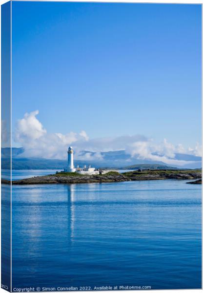 Lighthouse, Sound of Mull Canvas Print by Simon Connellan