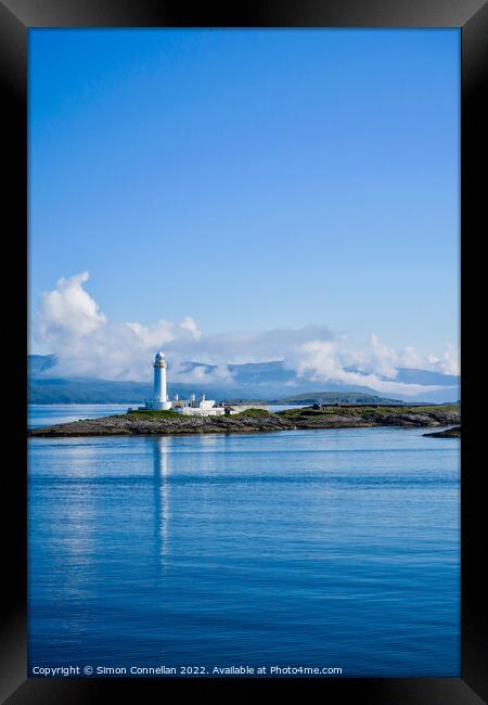 Lighthouse, Sound of Mull Framed Print by Simon Connellan