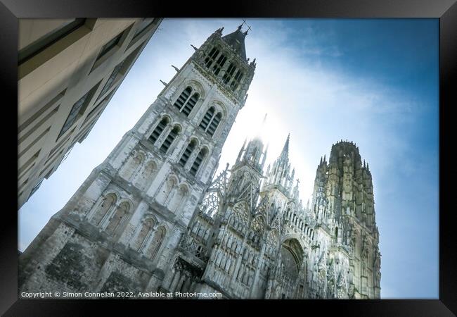 Rouen Cathedral Framed Print by Simon Connellan