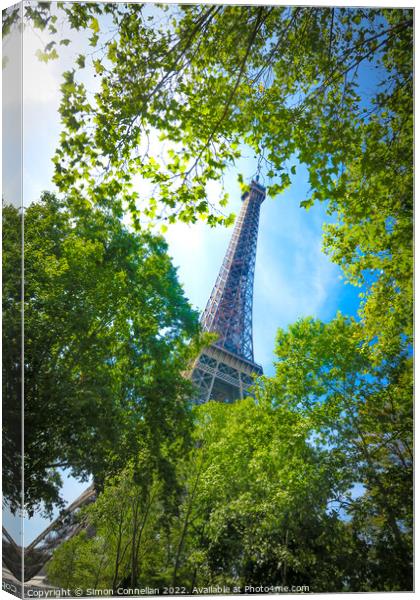 Eiffel Tower, Paris Canvas Print by Simon Connellan