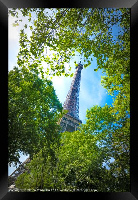 Eiffel Tower, Paris Framed Print by Simon Connellan