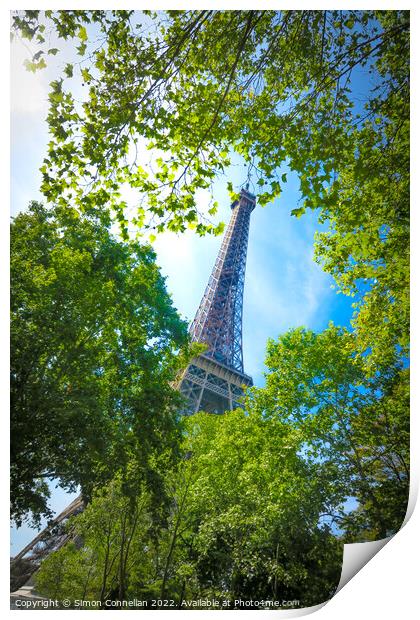 Eiffel Tower, Paris Print by Simon Connellan