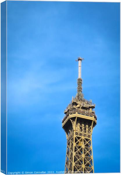 Eiffel Tower, Paris Canvas Print by Simon Connellan