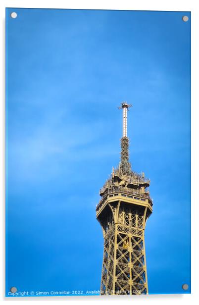 Eiffel Tower, Paris Acrylic by Simon Connellan