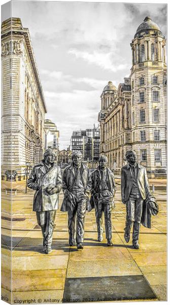 The Famous Four Canvas Print by Antony Atkinson