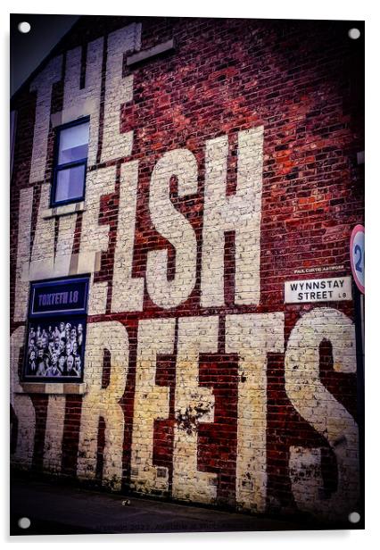 The Welsh Streets Acrylic by Antony Atkinson