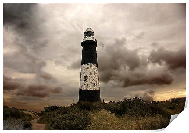 The Old Lighthouse - Spurn Point Print by Trevor Kersley RIP