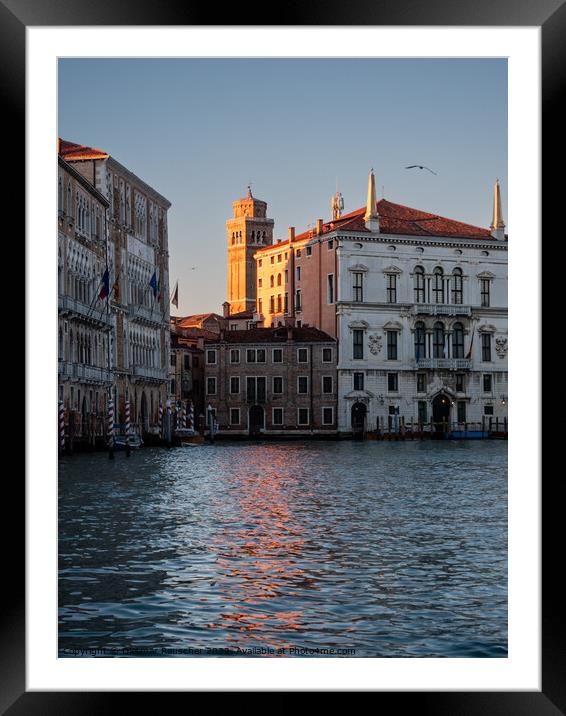 Palazzo Balbi and Ca Foscari Venice Framed Mounted Print by Dietmar Rauscher