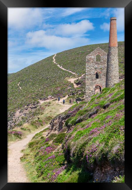Majestic Tin Mine Ruins Framed Print by Kevin Snelling