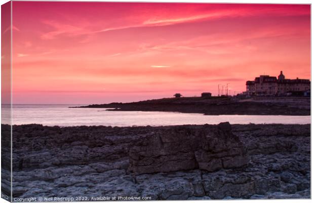 Porthcawl at Sunset Canvas Print by Neil Redrupp