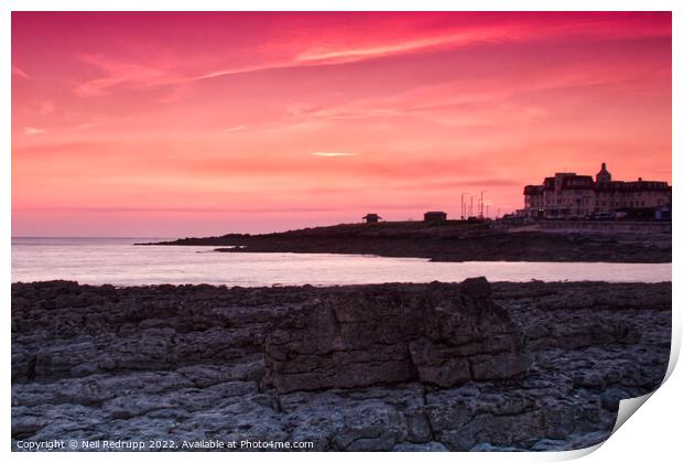 Porthcawl at Sunset Print by Neil Redrupp