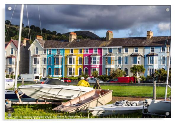 A View of Llanfairfechan Seaside Town, north Wales Acrylic by Pamela Reynolds