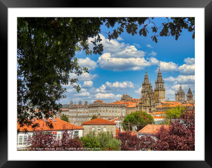 Twin Towers of Santiago Framed Mounted Print by Roger Mechan