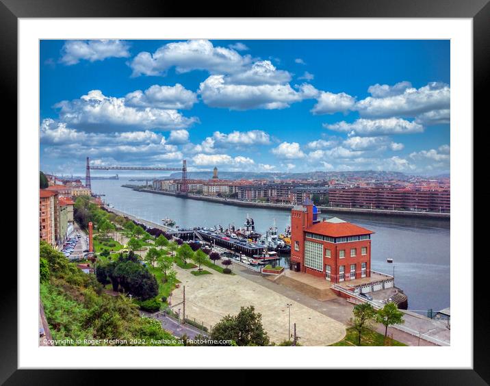 Bilbao's Breathtaking Waterfront Framed Mounted Print by Roger Mechan