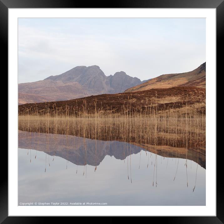Loch Cill Chrisod Framed Mounted Print by Stephen Taylor