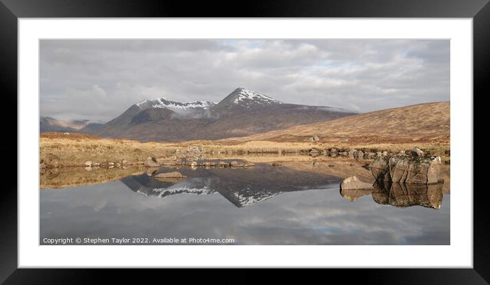 Lochan na Stainge Framed Mounted Print by Stephen Taylor
