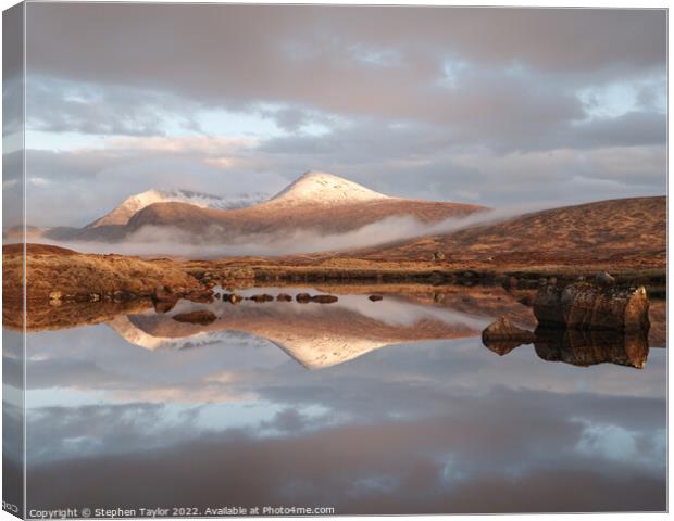Lochan na Stainge Canvas Print by Stephen Taylor