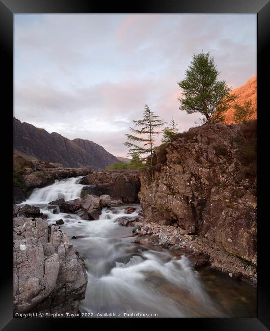 The River Coe Framed Print by Stephen Taylor