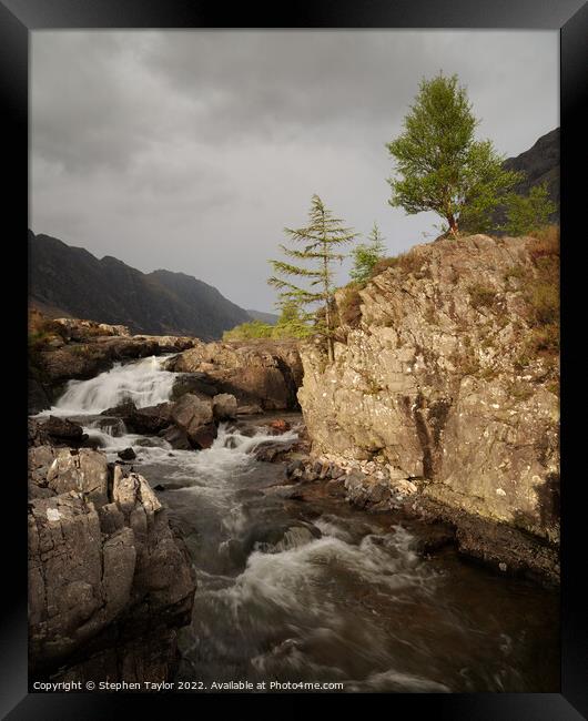 The River Coe Framed Print by Stephen Taylor
