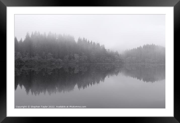 Loch Ard Framed Mounted Print by Stephen Taylor